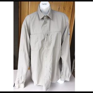 Kuhl l/s grey shirt nylon/poly excellent cond
